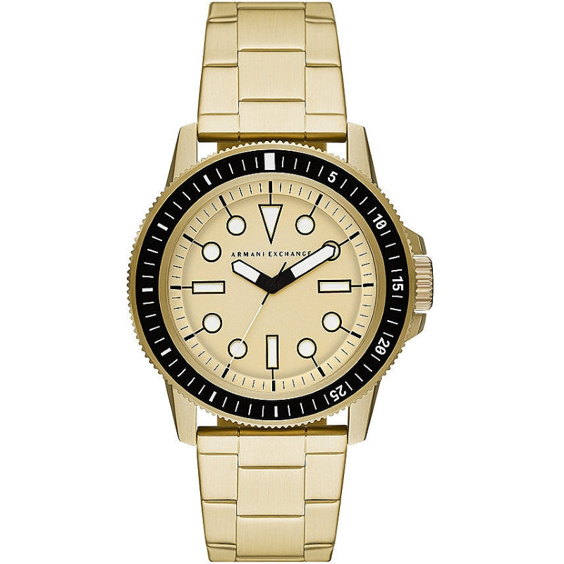 Armani Exchange Gold-Tone Analog Watch