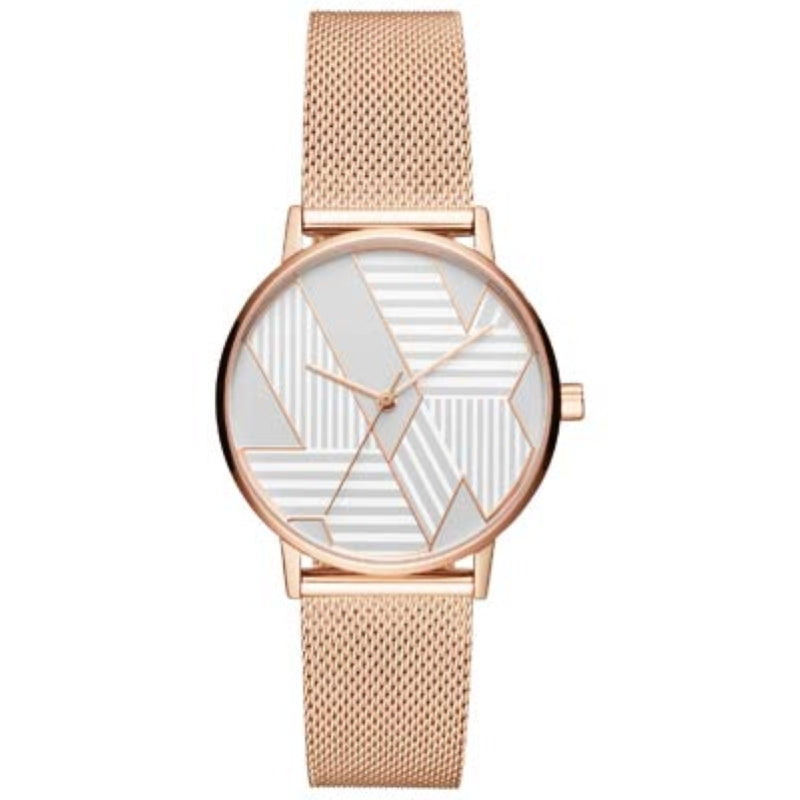 Timeless Rose Gold Mesh Elegance