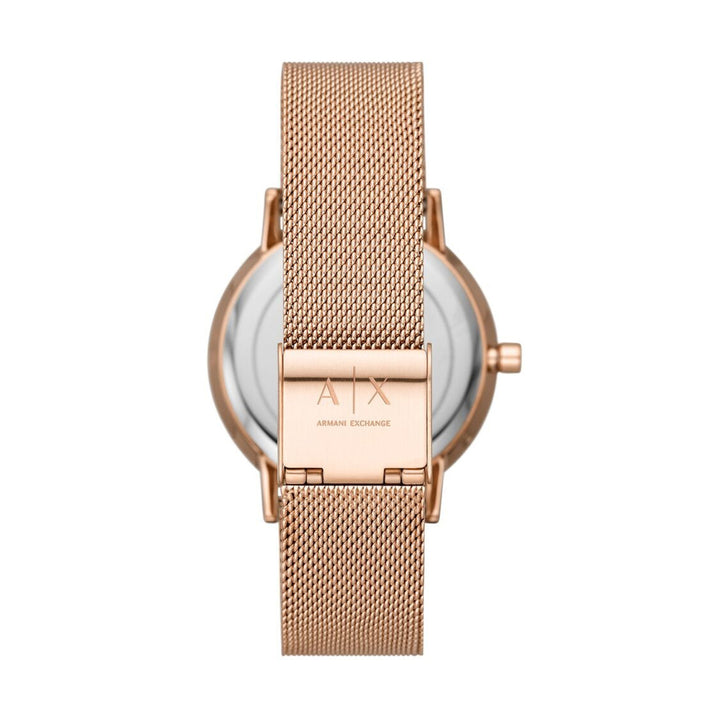 Armani Exchange Rose Gold Mesh Watch