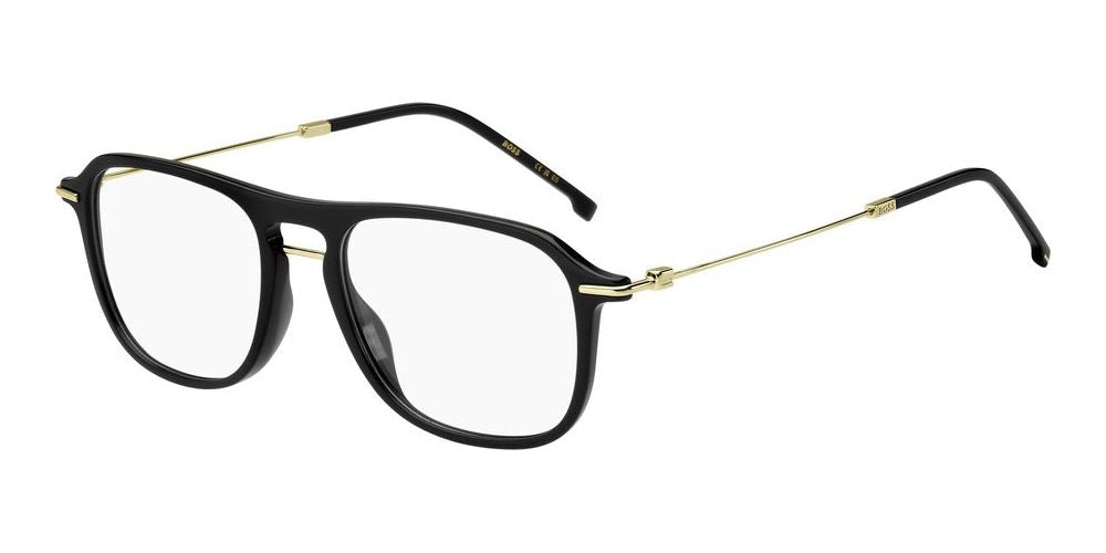 Refined Black and Gold Acetate Eyeglasses