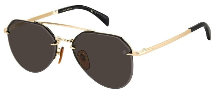 Timeless Gold-Tone Aviator with Dark Lenses