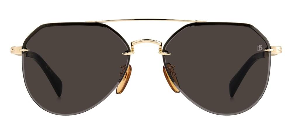 Timeless Gold-Tone Aviator with Dark Lenses