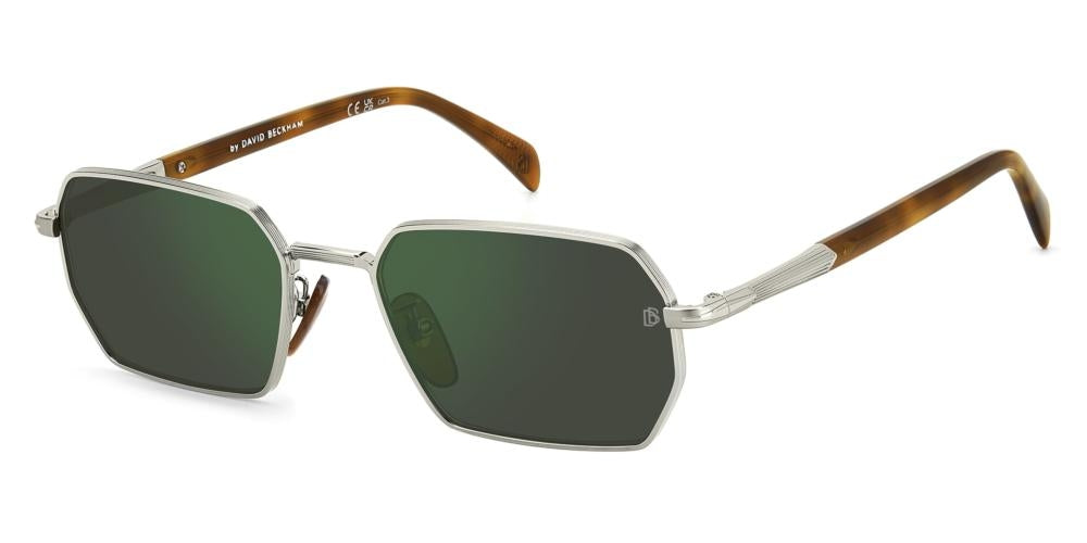 Silver Frame Sunglasses with Brown Tortoiseshell Temples