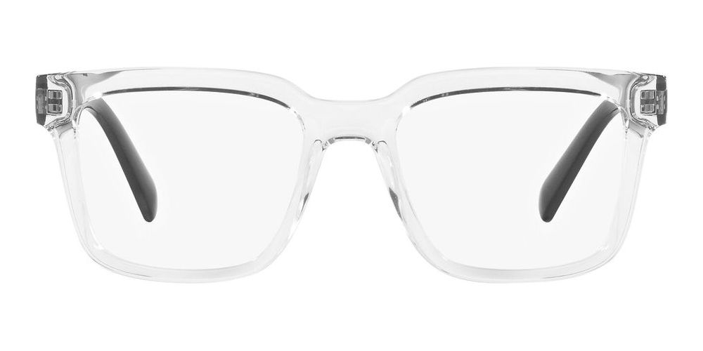 Clear Frame with Black Temples Eyeglasses
