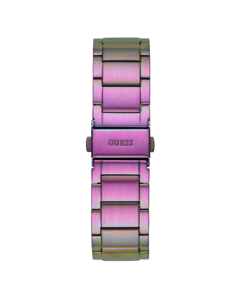 Violet Radiance Crystal-Studded Timepiece