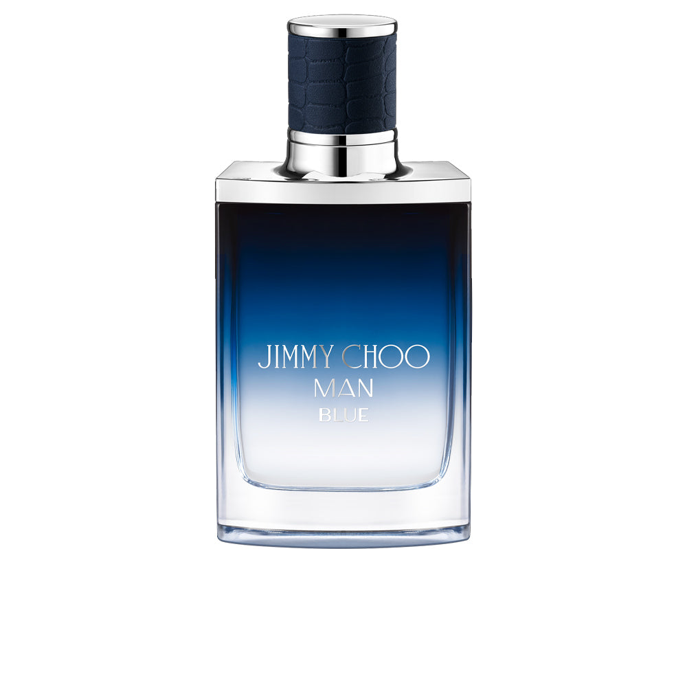 Deep-blue gradient glass perfume bottle, 50 ml, woody-aromatic Man fragrance
