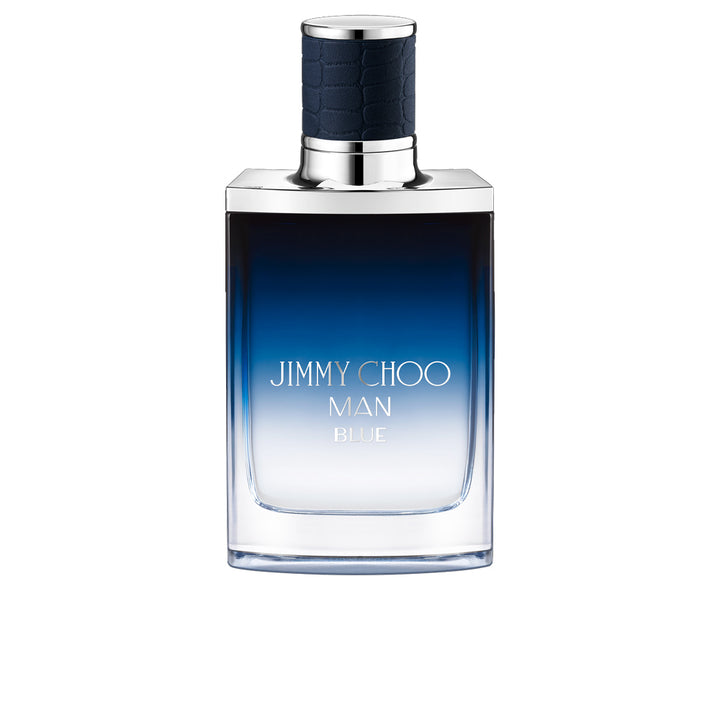 Deep-blue gradient glass perfume bottle, 50 ml, woody-aromatic Man fragrance