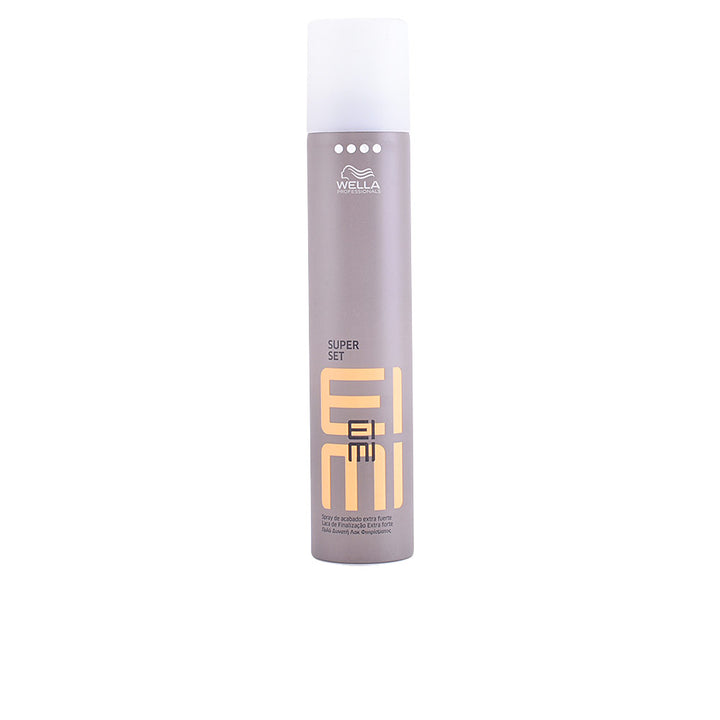 Tall aerosol can of strong-hold finishing hair spray, 300 ml, fine mist