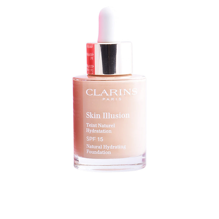 30 ml hydrating serum‑finish foundation in light shade, pump bottle