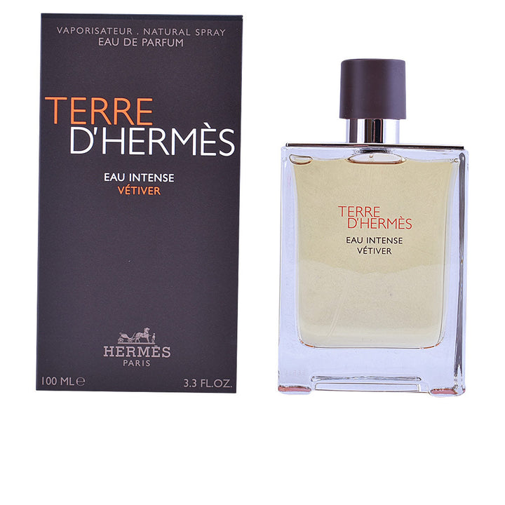 50 ml glass bottle with warm brown cap, woody green-citrus fragrance