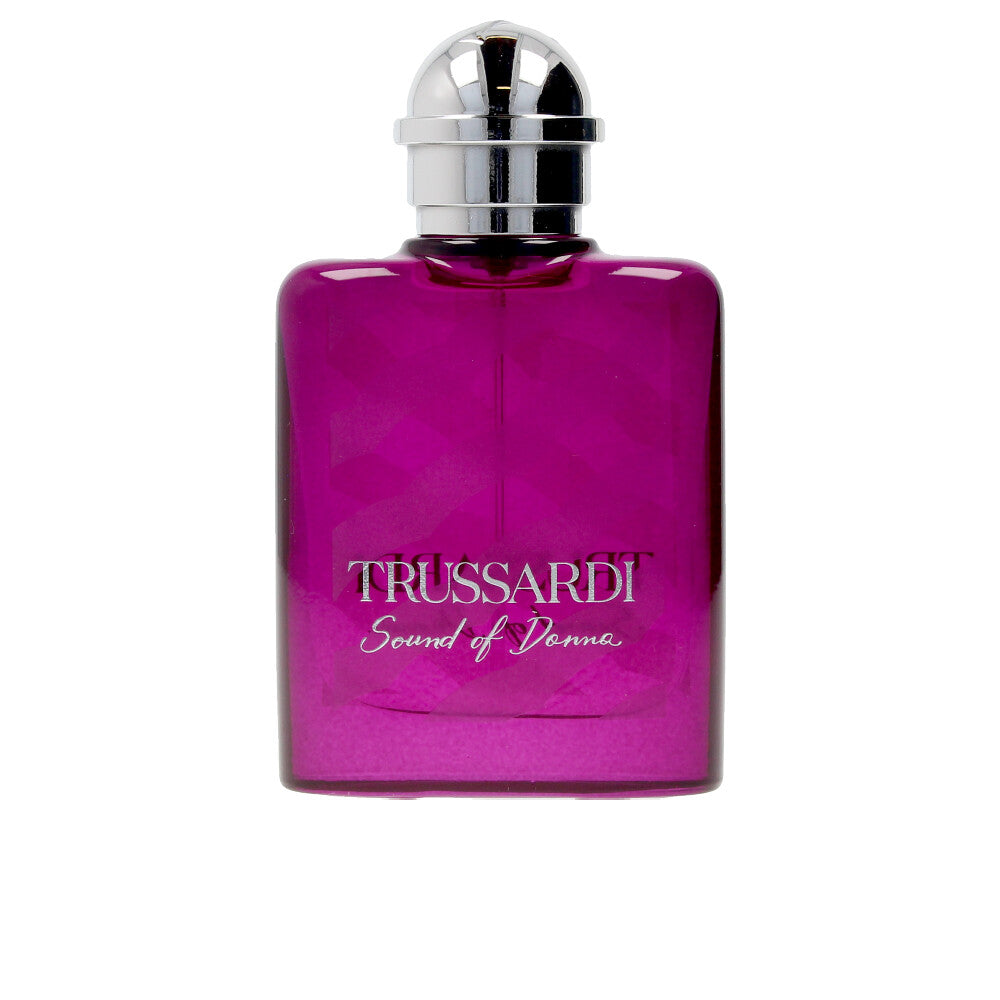 Fuchsia glass bottle of Oriental Floral Eau de Parfum, 30 ml, pink perfume bottle