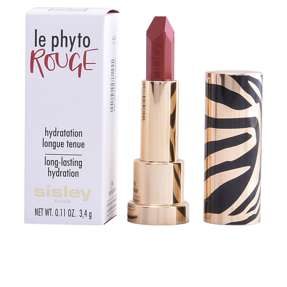 Sleek gel lipstick in red shade, angled bullet, magnetic zebra-case, 3.4 g