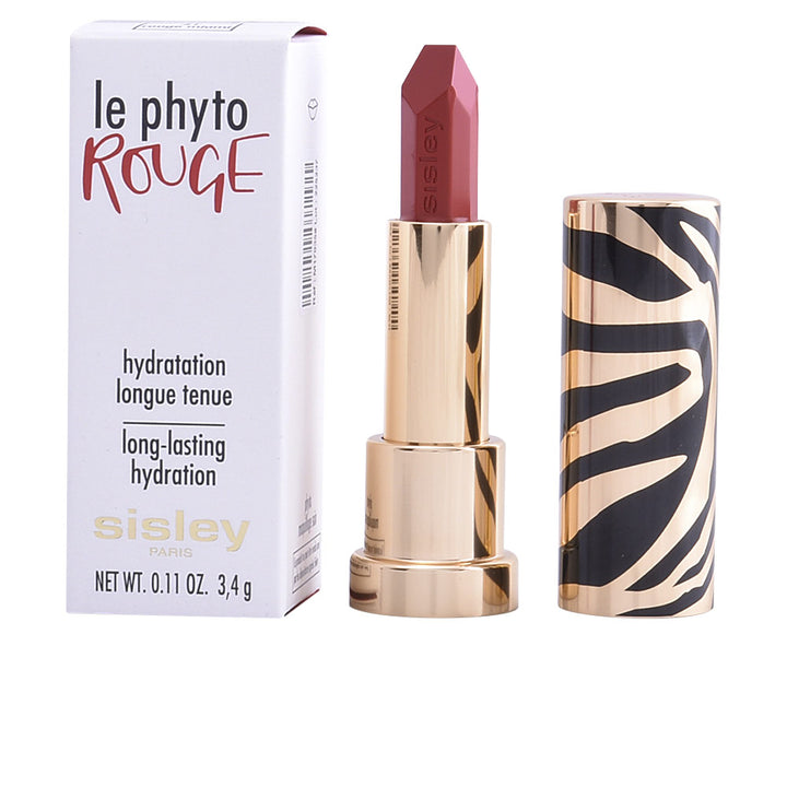 Sleek gel lipstick in red shade, angled bullet, magnetic zebra-case, 3.4 g
