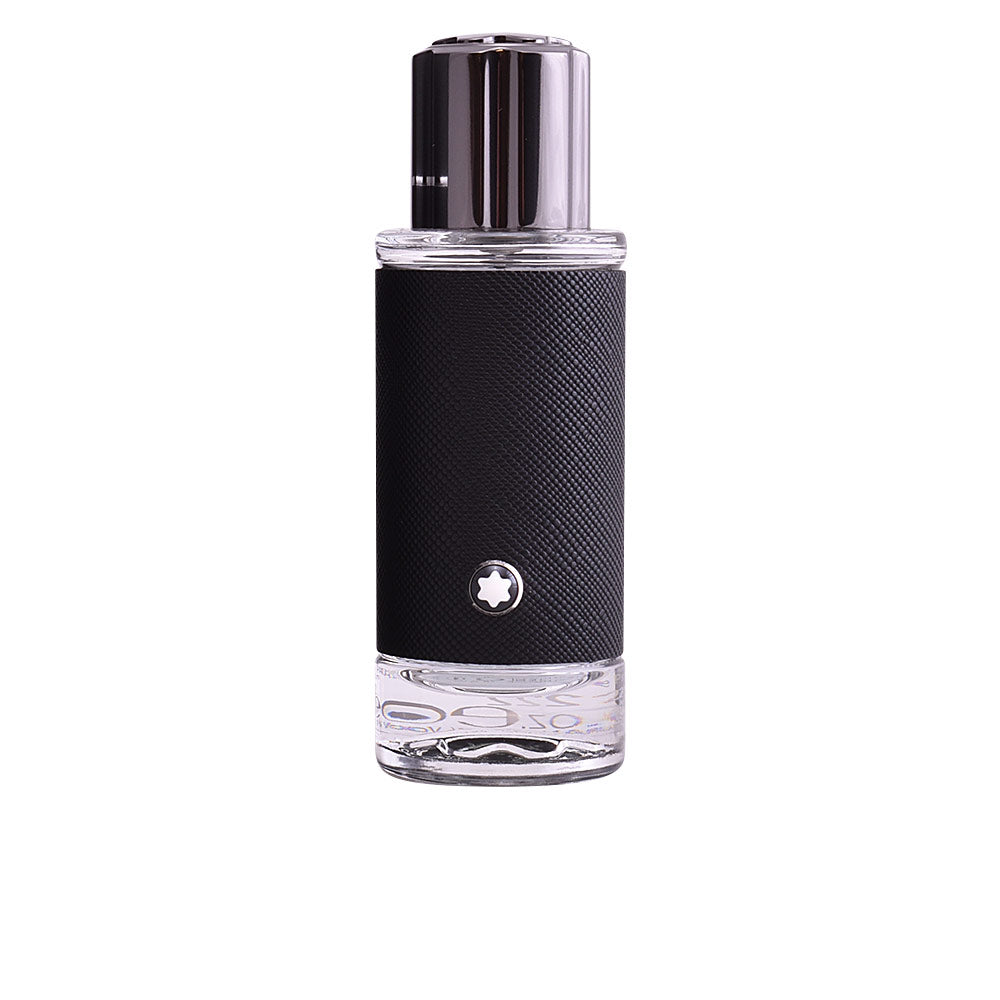 Clear glass bottle with metal collar, 100 ml, woody-aromatic fragrance for Man