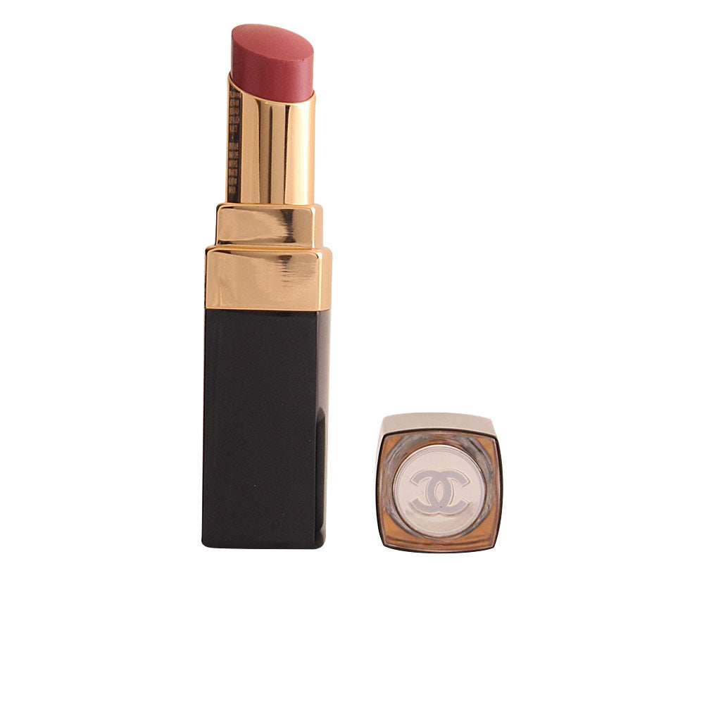 Cream-finish brown lipstick in sleek tube, shade 90-jour, glossy surface