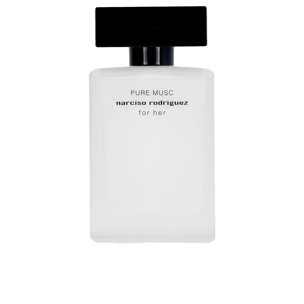 White lacquered 30 ml perfume bottle; minimalist label and rounded silhouette