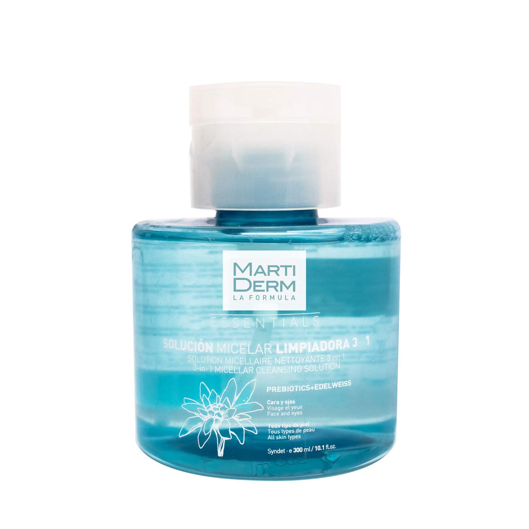 Clear 300 ml micellar cleansing solution bottle for Unisex, gentle daily use