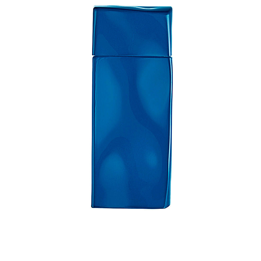 Cobalt-blue flacon engraved with Hokusai wave, 50 ml Eau de Toilette for Man