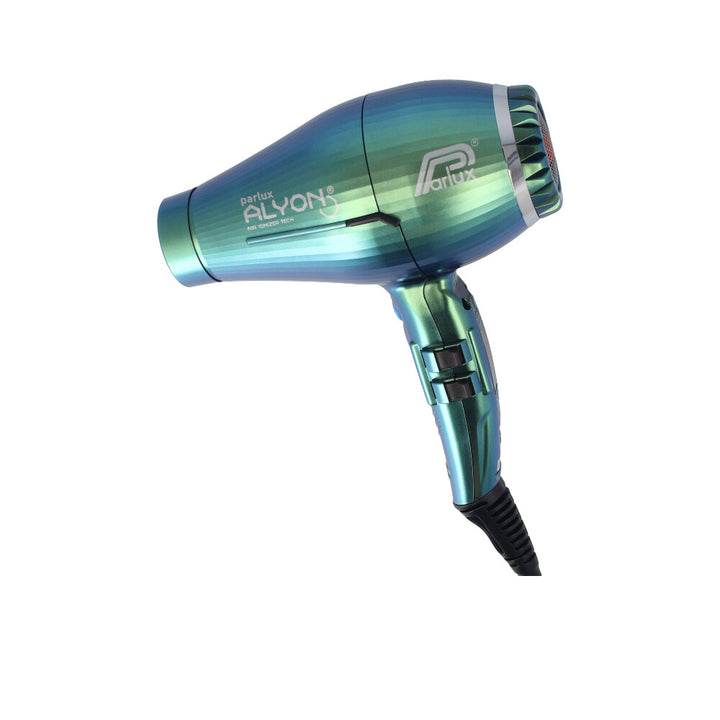 Matt black professional hair dryer, 2250W, two nozzles, ergonomic handle, 3 m cable