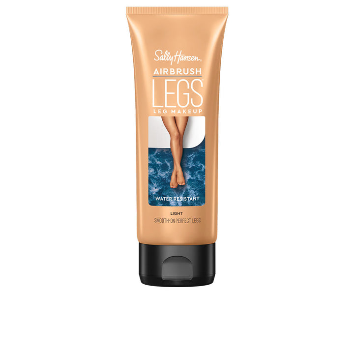 Bottle of lightweight leg tint, 125 ml, light shade, silky matte finish