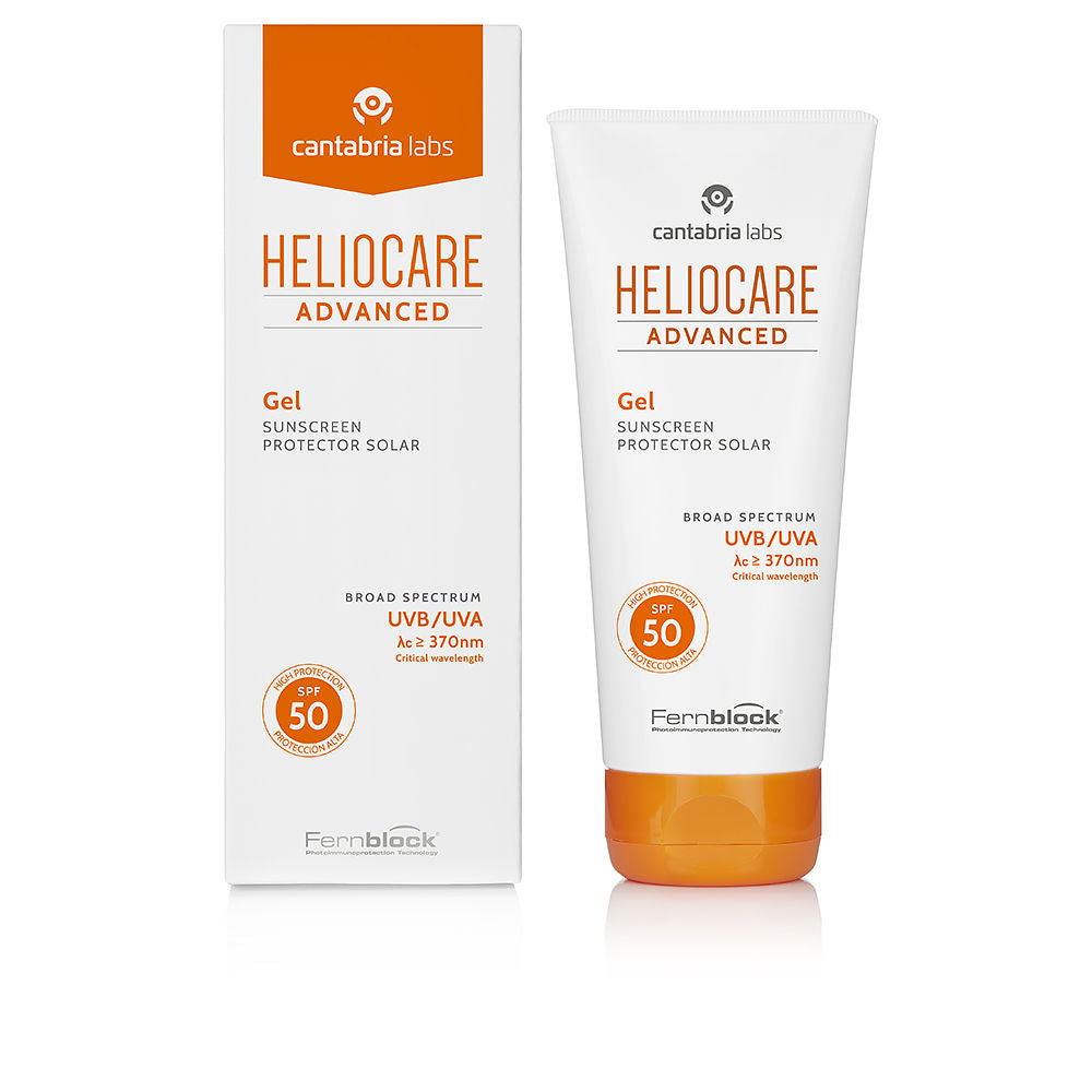 200 ml clear gel sunscreen tube, SPF 50, gel texture, Unisex protection