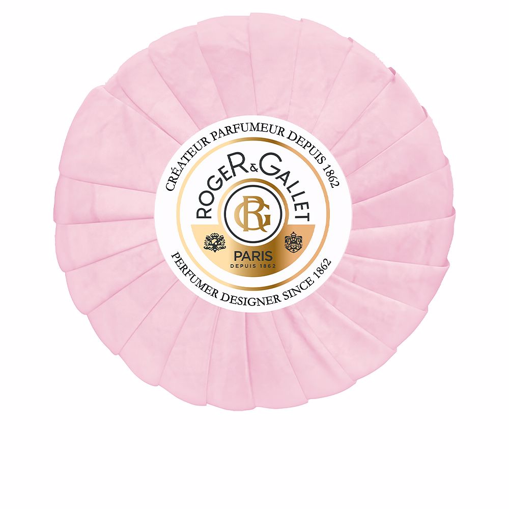 Round Gingembre Rouge vegetable soap bar, 100 g, ginger-scented, Unisex