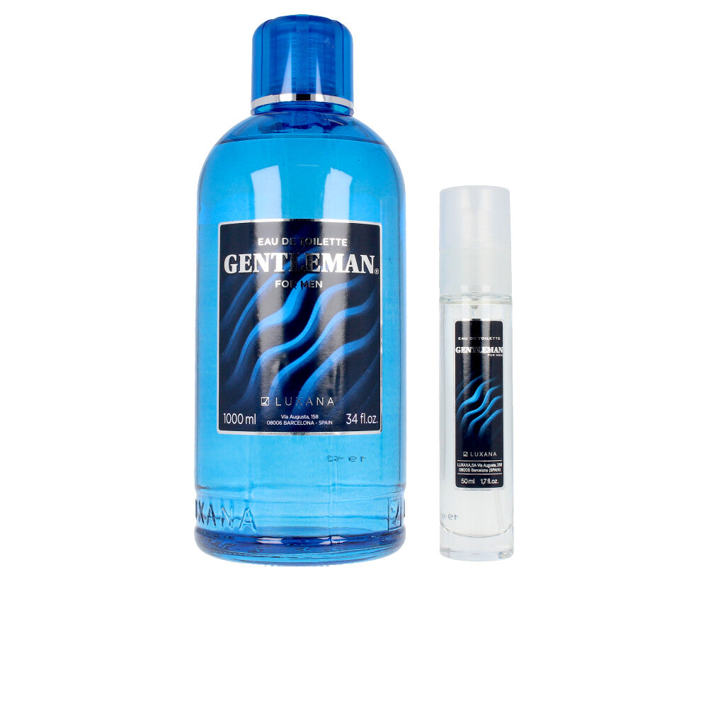 Bottle of gourmand-oriental eau de toilette with warm amber tones