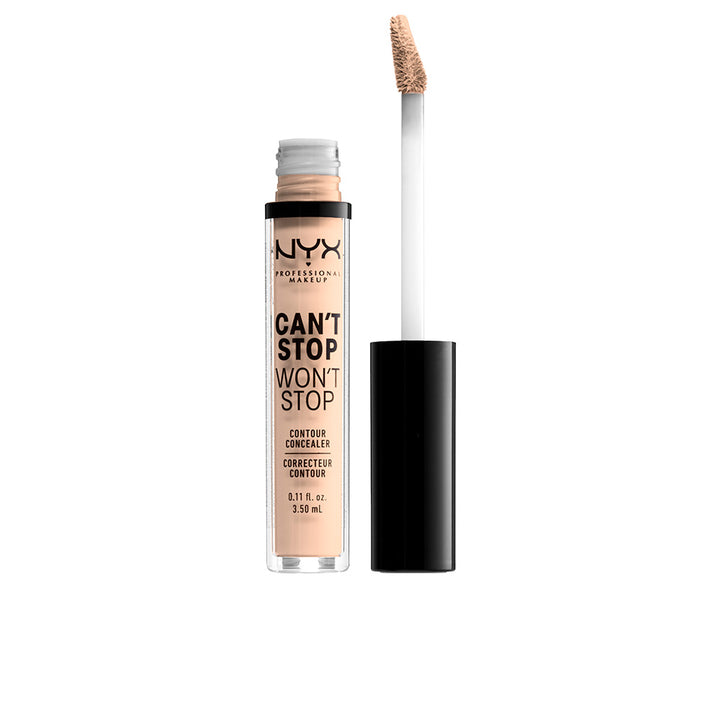 Tube applicator of light ivory matte liquid contour concealer, 3.5 ml