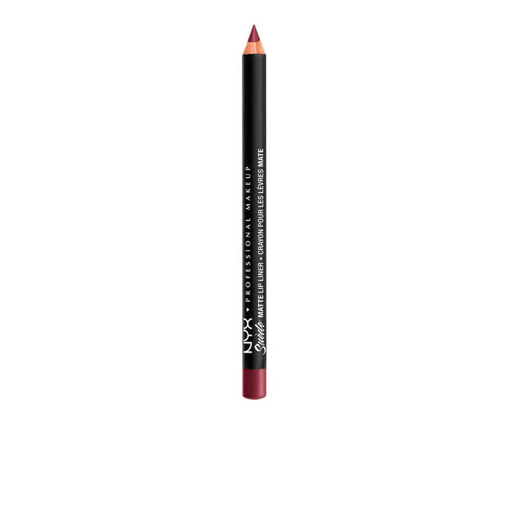 Suede matte lip liner pencil in Copenhagen shade, slim cream-textured pencil, 3.5 g