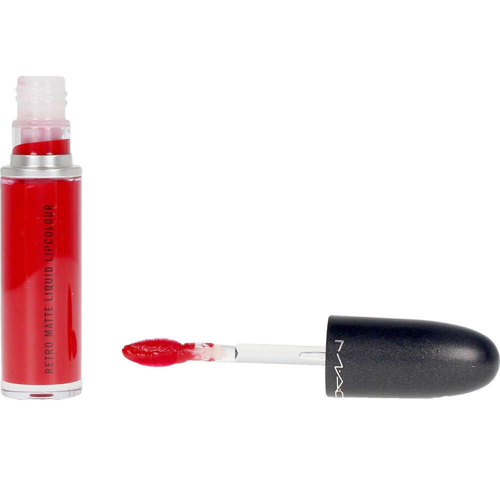 Slim tube of matte liquid lipstick with angled applicator, shade &