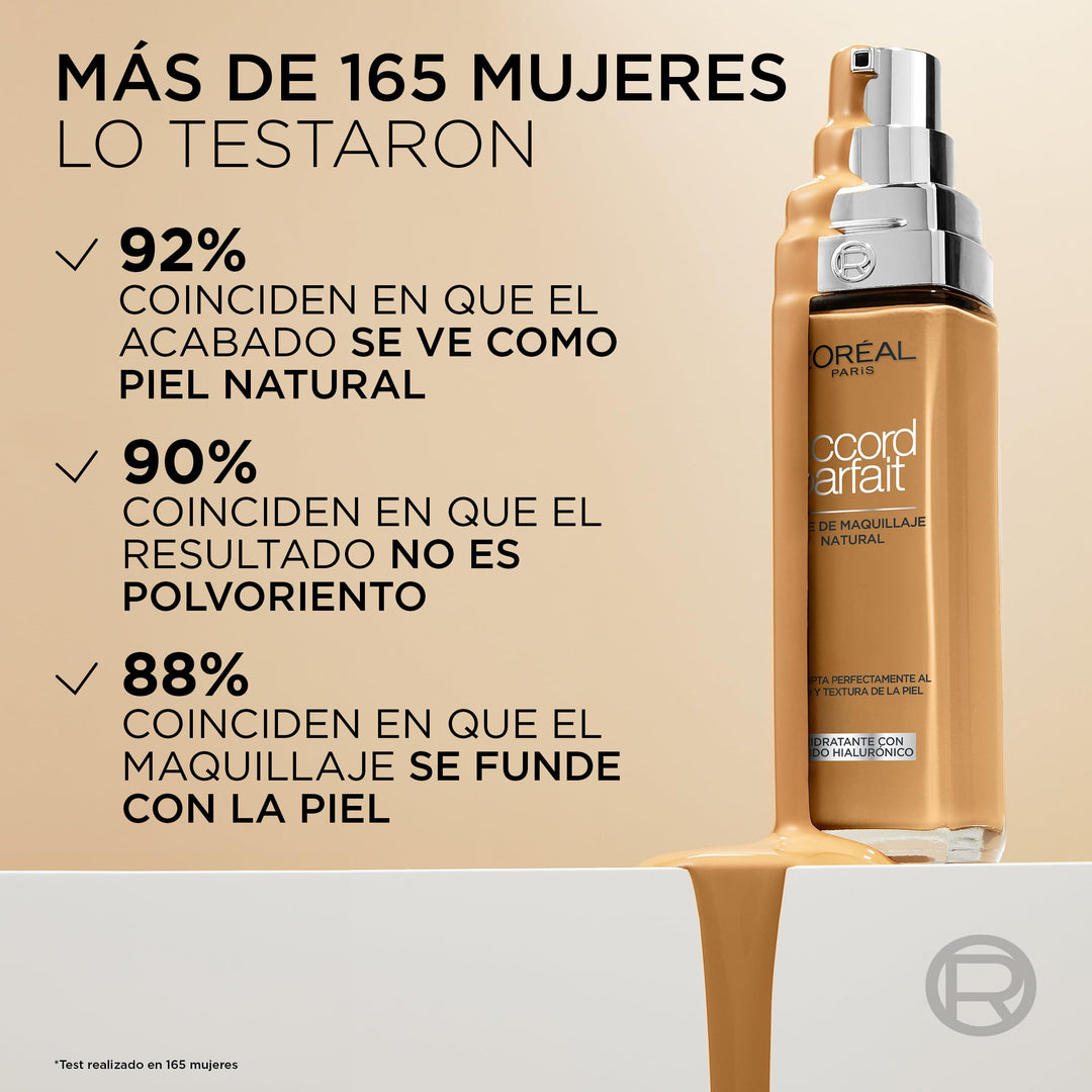 30 ml liquid hyaluronic foundation in 2N Vanilla, natural finish, pump bottle