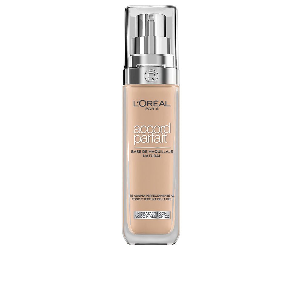 30 ml liquid foundation bottle, rose sand shade, pump dispenser