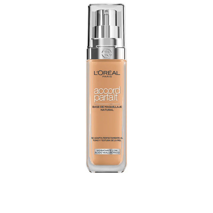30 ml liquid hyaluronic foundation in shade 6N-miel, natural finish, Unisex