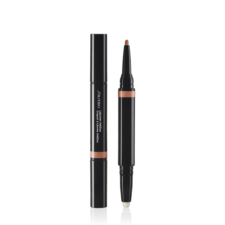 Dual‑ended beige lip pencil with primer and matte liner, 1.1 g, Unisex