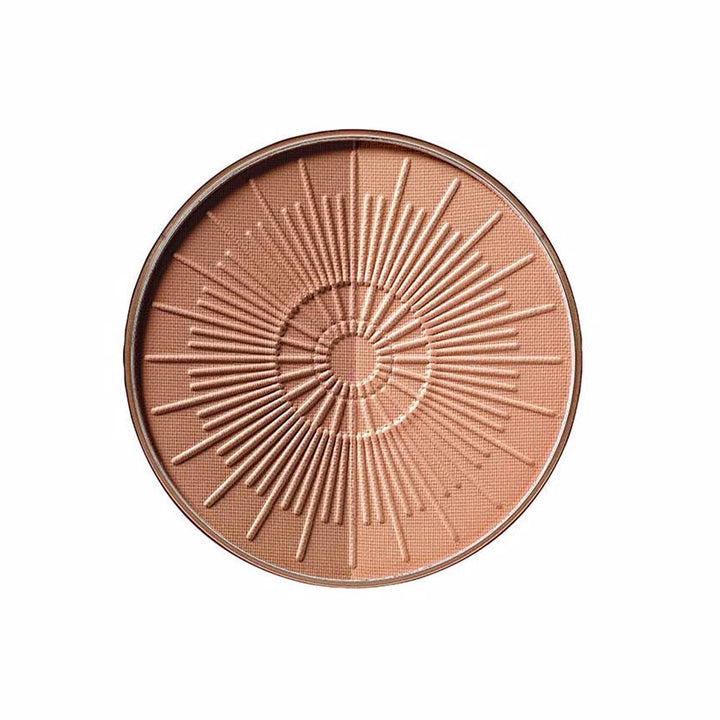 Compact dual-tone bronzing powder in refillable sun-embossed case, 10 g