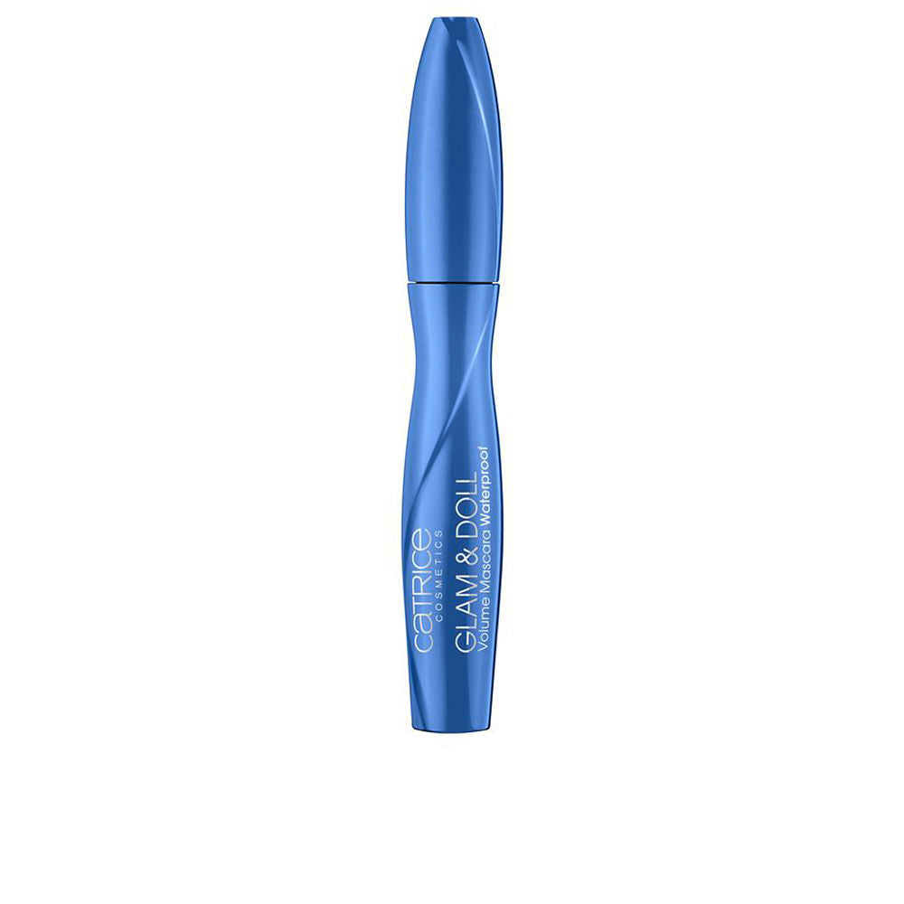 Black waterproof mascara tube with large flexible wand, 10 ml, Unisex