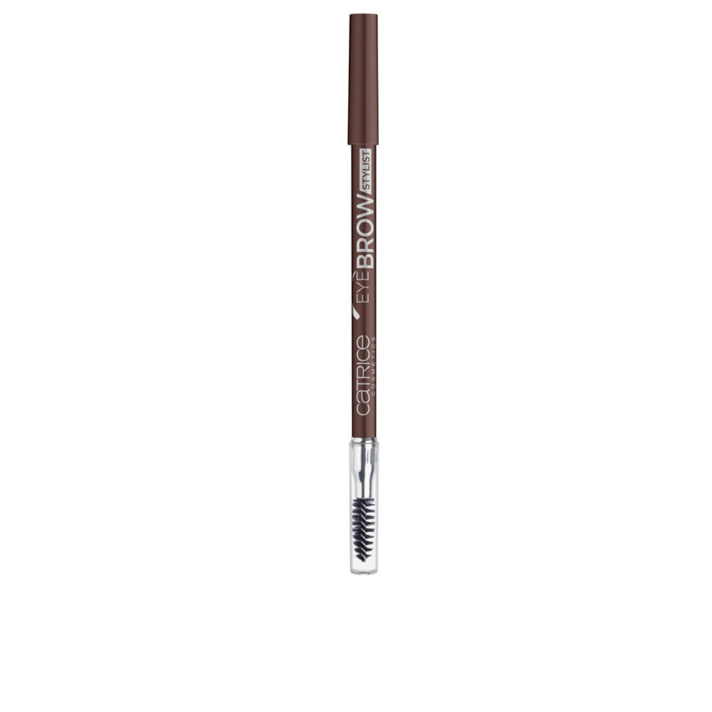 Slim warm-brown eyebrow pencil with built-in spoolie, 1.4 g, Cruelty Free