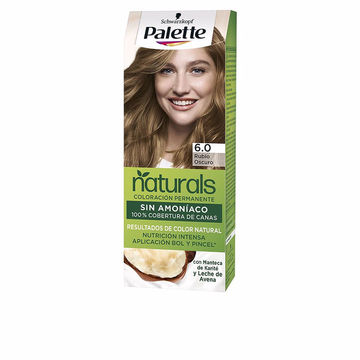 Tube and bowl set for dark blonde permanent hair dye, creamy texture