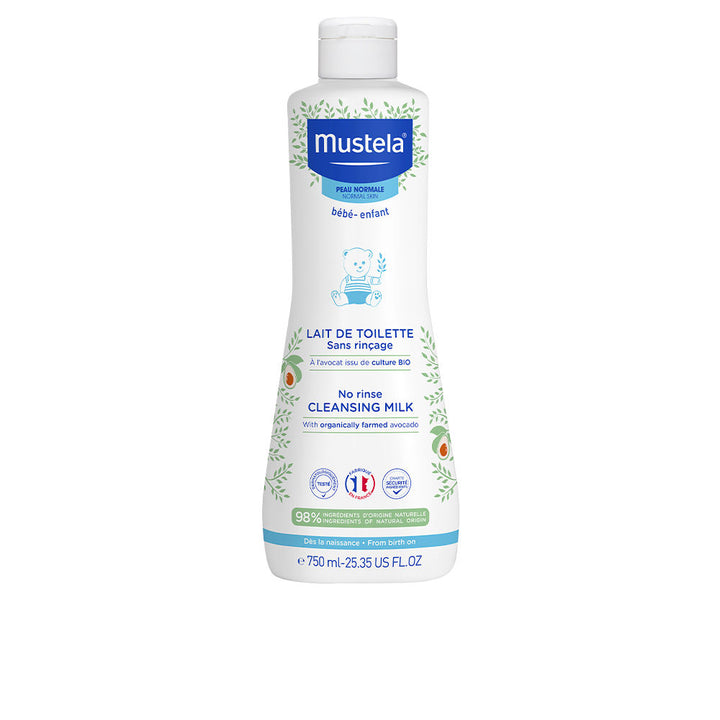 750 ml bottle of organic avocado cleansing milk lotion for Unisex babies