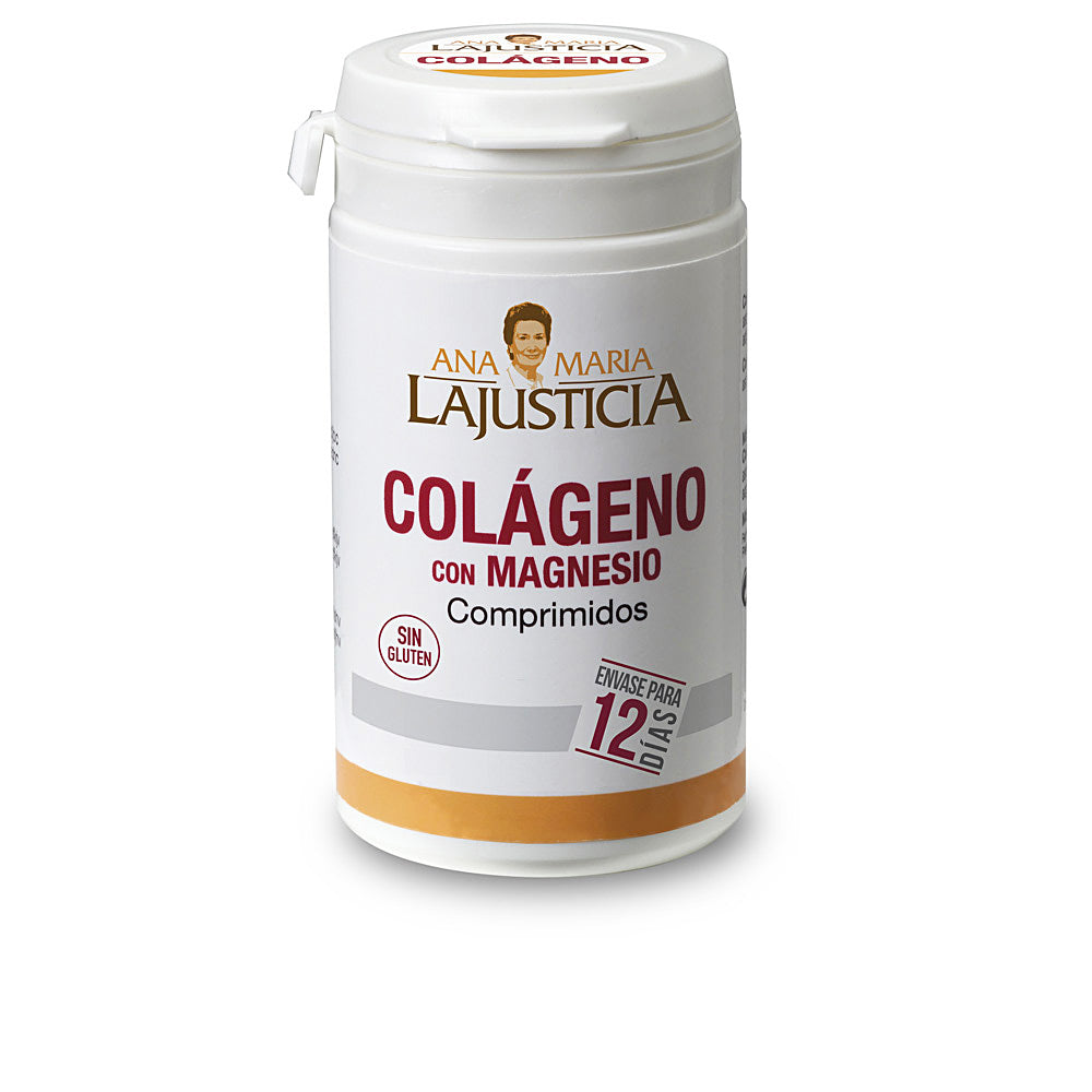 Bottle of marine collagen capsules with magnesium, 75 capsules, unisex supplement