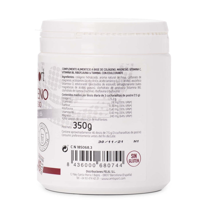 350 g strawberry powdered supplement tub for Unisex recovery with collagen and vitamins