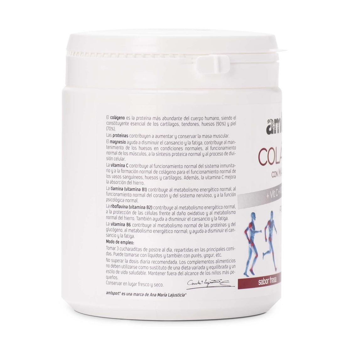 350 g strawberry powdered supplement tub for Unisex recovery with collagen and vitamins