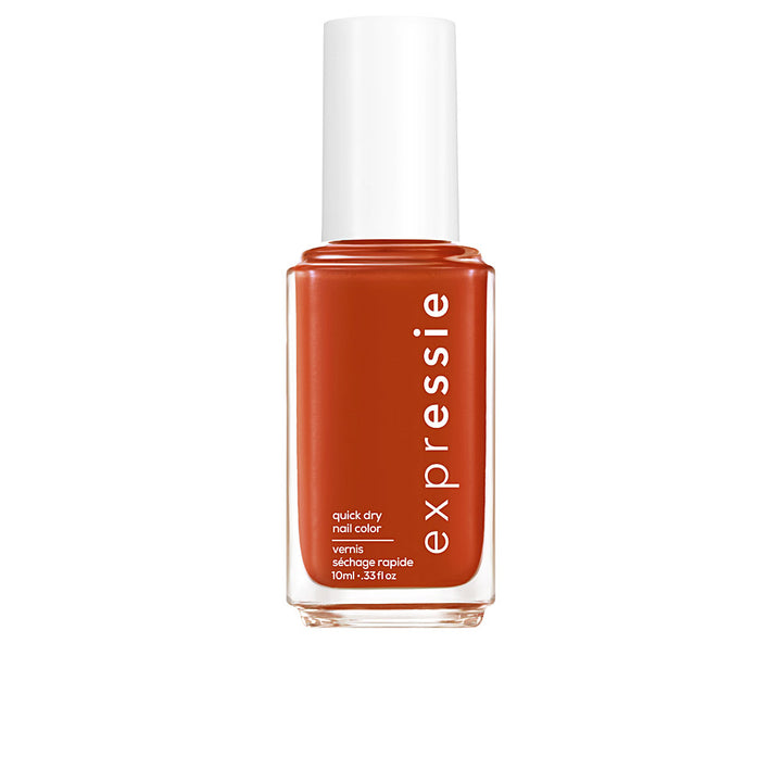 10 ml quick‑dry nail colour bottle, vibrant red shade, glossy finish