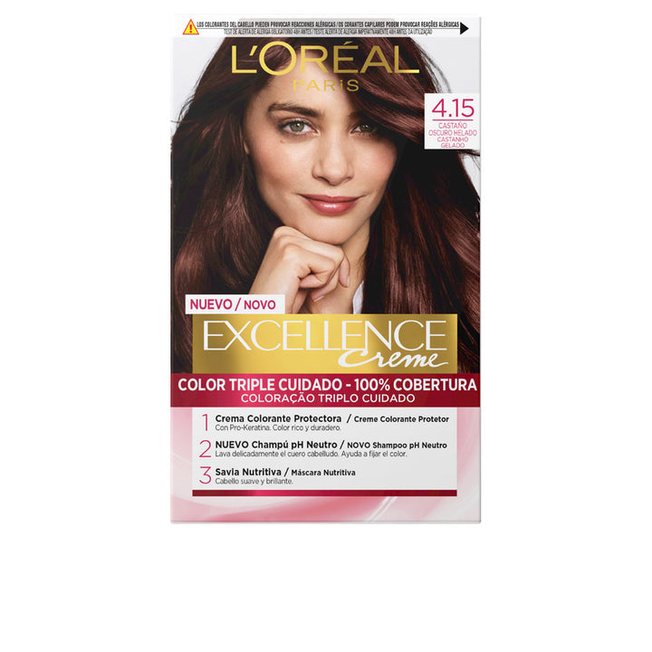 192 ml tube and developer kit for dark ash brown permanent hair colourant