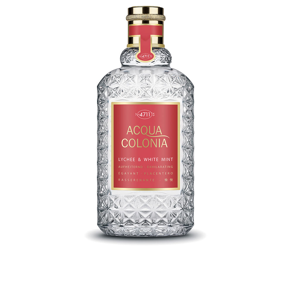50 ml clear glass bottle of Lychee and White Mint cologne, Unisex