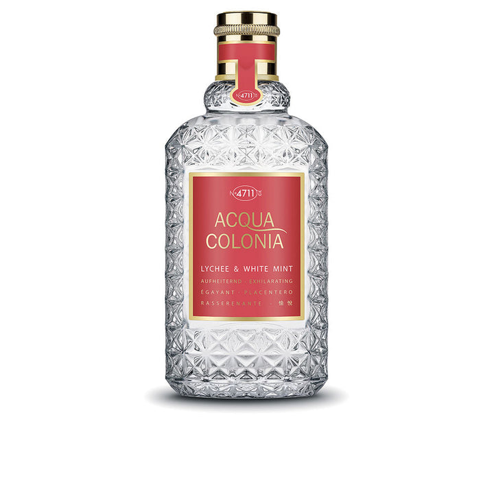 50 ml clear glass bottle of Lychee and White Mint cologne, Unisex
