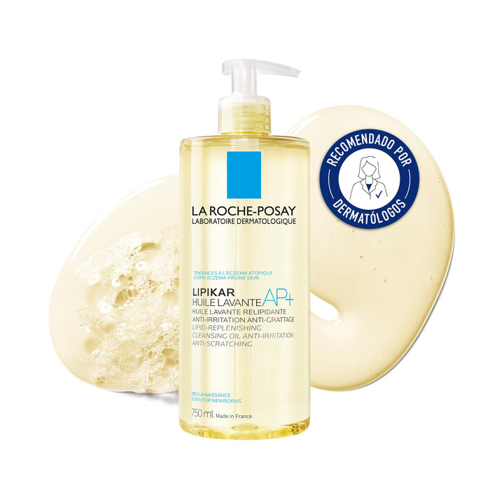 750 ml bottle of nourishing shea shower oil, unisex, for very dry sensitive skin