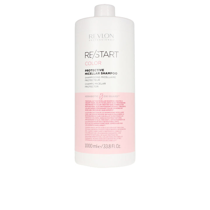 Large 1000 ml micellar shampoo bottle for colour‑treated hair with açaí extract