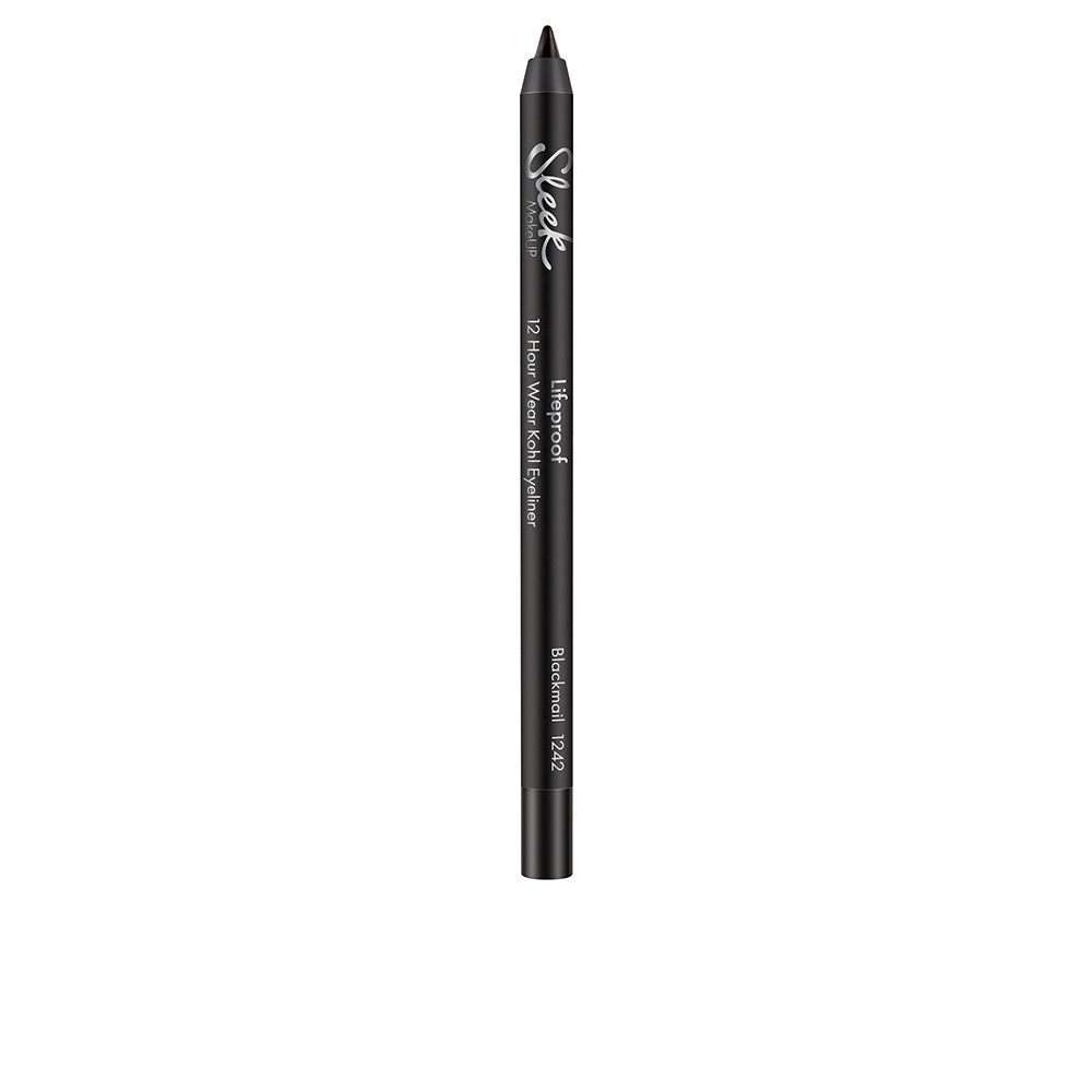 Unisex kohl eyeliner pencil in deep black, cream texture, twist-up style