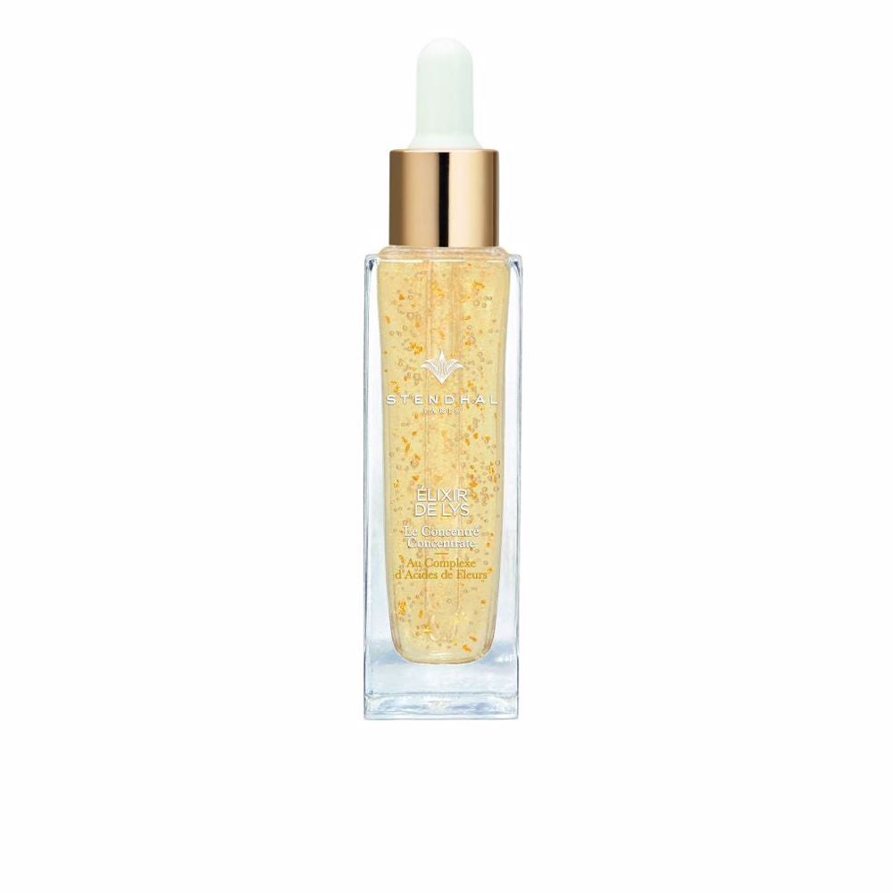 30 ml glass serum bottle with gold-pigmented floral concentrate for Women